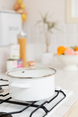 white pan kitchen image