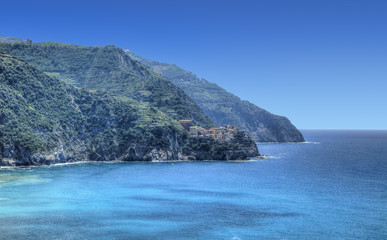 Fototapeta na wymiar Italian Riviera in Cinque Terre National Park