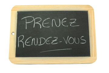 Obraz premium ardoise prenez rendez-vous