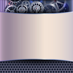 Abstract background with gears
