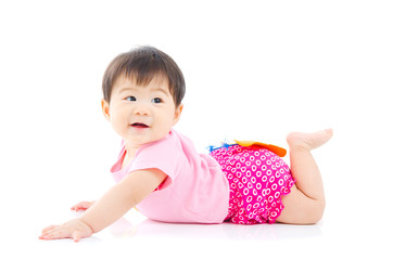 Portrait of a beautiful asian baby girl