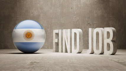 Argentina. Find Job  Concept