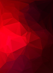 Red White Polygonal Mosaic Background