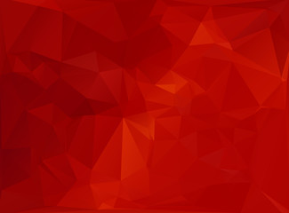 Red White Polygonal Mosaic Background