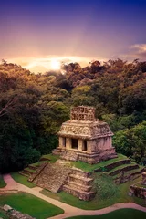 Fototapete Historisches Gebäude Palenque, Maya-Stadt in Chiapas, Mexiko