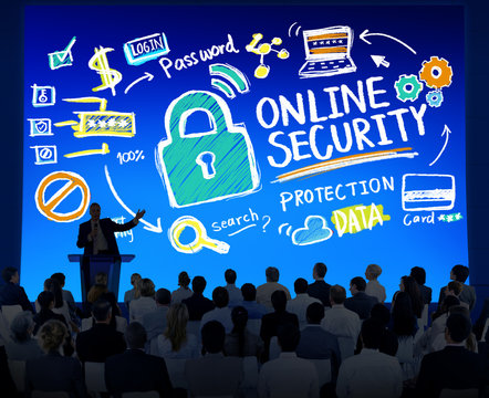 Online Security Protection Safety Business Seminar Concept