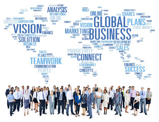 Global Business World Commercial Business People Concept