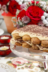 Valentines day party: tiramisu cake