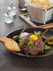 Fresh beef tartare