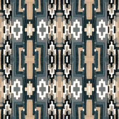 Ornament with a repeating pattern of geometric shapes