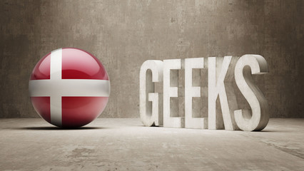 Obraz premium Denmark. Geeks Concept.