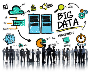 Fototapeta premium Business People Big Data Management Discussion Teamwork Concept