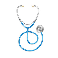 Vector blue Stethoscope