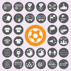 Soccer Icons set.vector/eps10.