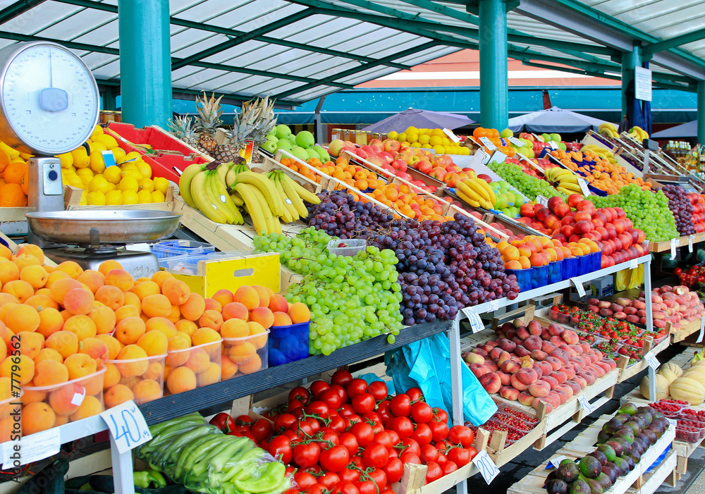 Wall mural Vegetables and fruits