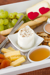 fresh cheese with pepper
