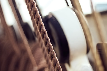 Ropes on a ship