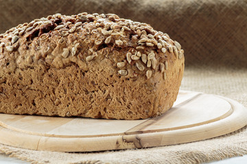 Rye bread with sunflower seeds