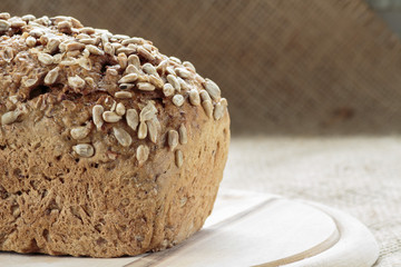 Rye bread with sunflower seeds