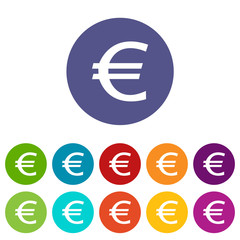 Euro flat icon