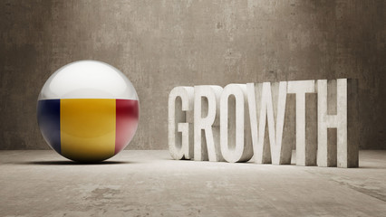 Naklejka premium Romania. Growth Concept.