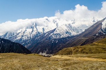 View of the Himalayan mountains