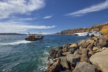 Santorini, Grecja, morze egiejskie