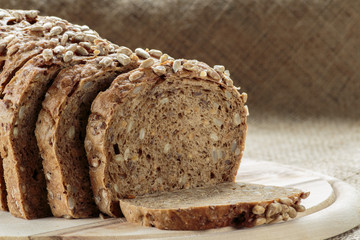 Rye bread with sunflower seeds