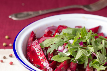 beetroot salad with arugula