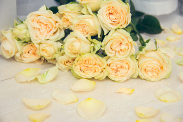 Fototapeta na wymiar Bouquet of roses