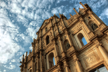 Fototapeta na wymiar Ruins of Sao Paolo Macau