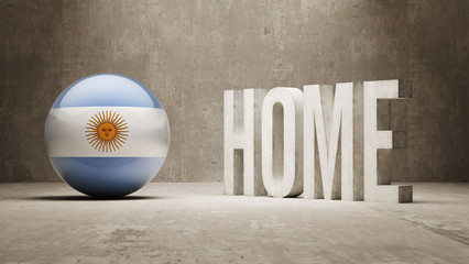 Argentina. Home  Concept.