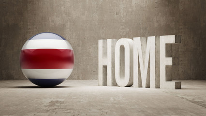 Naklejka premium Costa Rica. Home Concept.