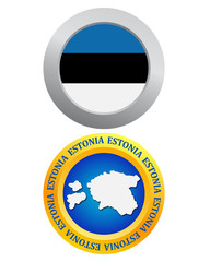 Fototapeta premium button as a symbol ESTONIA