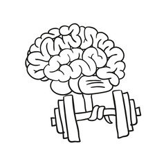 gymnastics for the mind. vector