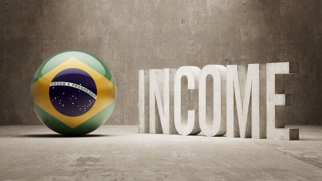 Brazil. Income  Concept.