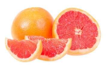 Fresh grapefruits