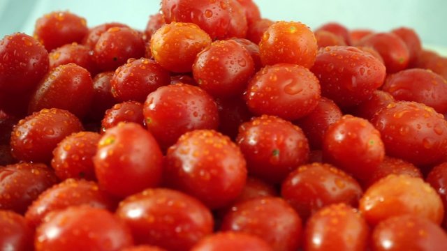 fresh tomatos rotating