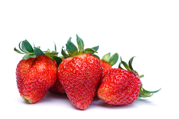 strawberry on white background