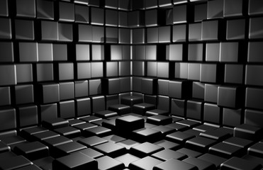 Abstract cubes background