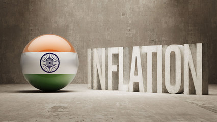 India. Inflation Concept.