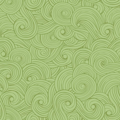 Seamless abstract pattern background with waves and clouds - 77810332