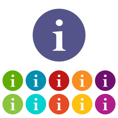 Info flat icon