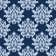 Light blue floral seamless pattern