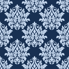Light blue floral seamless pattern