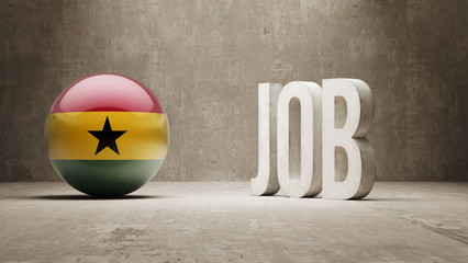 Ghana. Job Concept.
