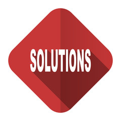 solutions flat icon