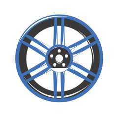 Obraz premium Cerchio in lega ruota automobile
