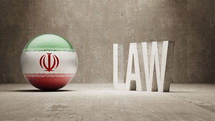Iran. Law Concept.