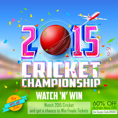 Sale and Promotion banner for Cricket season